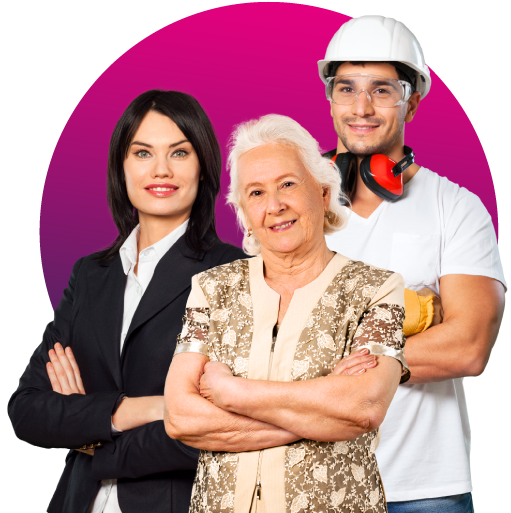 Imagen empleados felices